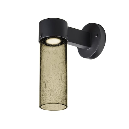 Juni 10 Outdoor Sconce, Latte Bubble, Black Finish, 1x4W LED